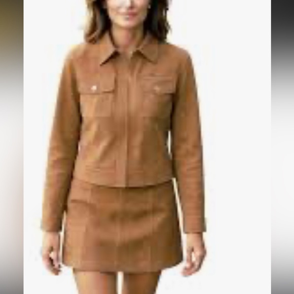 White House Black Market Jackets & Blazers - White House Black Market Camel Jacket and skirt set